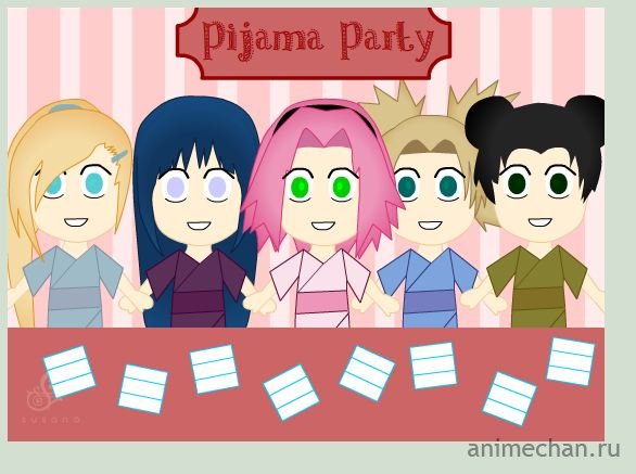 Naruto Girls Pijama Party