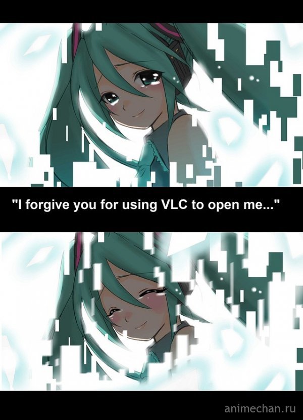 Я прощаю тебя за то, что открыл меня с помощью VLC
