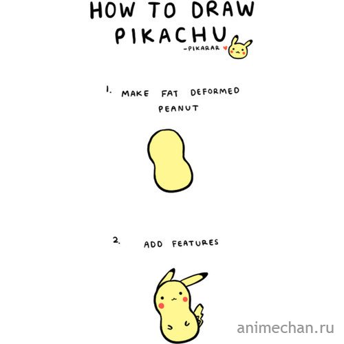Как рисовать Пикачу