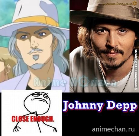 Джонни Депп в аниме