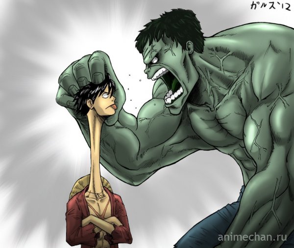 Luffy vs Hulk