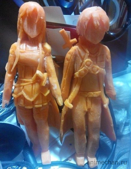 Морковные статуэтки