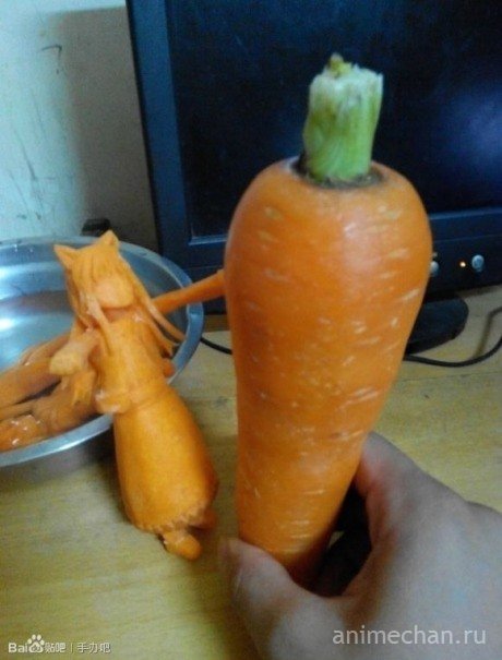 Морковные статуэтки