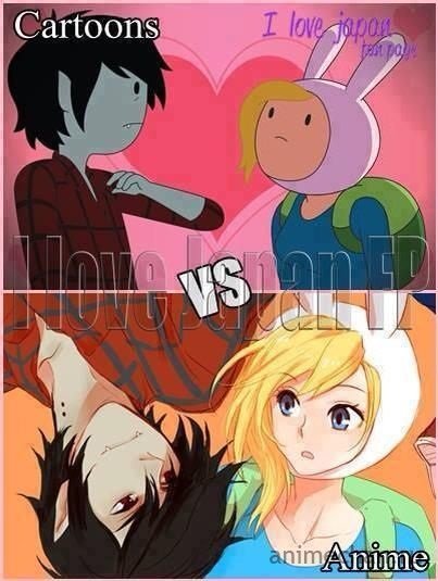 Cartoons vs Anime