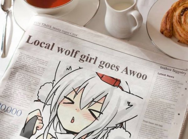 Волк в газете