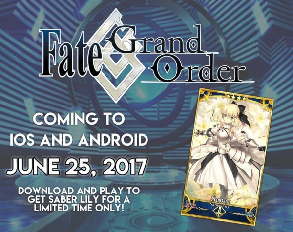 25 июня, запуск англоязычной версии Fate/Grand Order