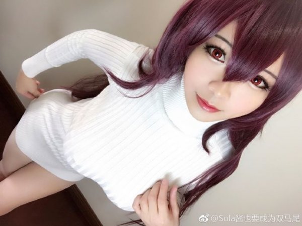 Scathach cosplay by Sola酱也要成为双马尾
