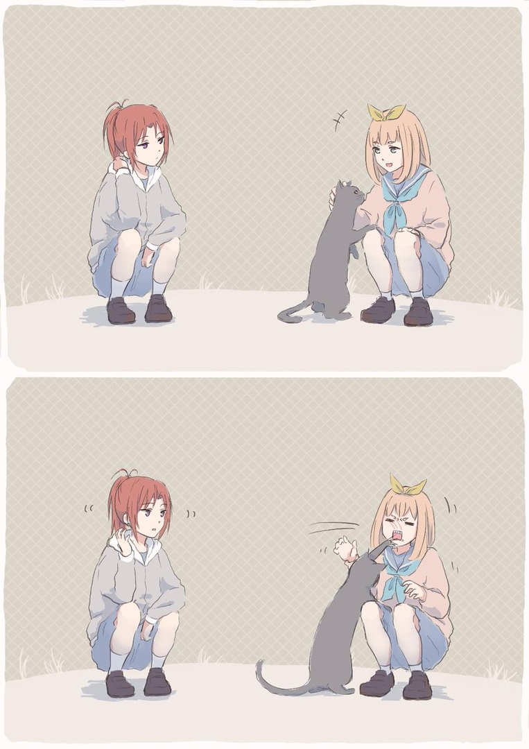 Нацуки, Юко и кошка