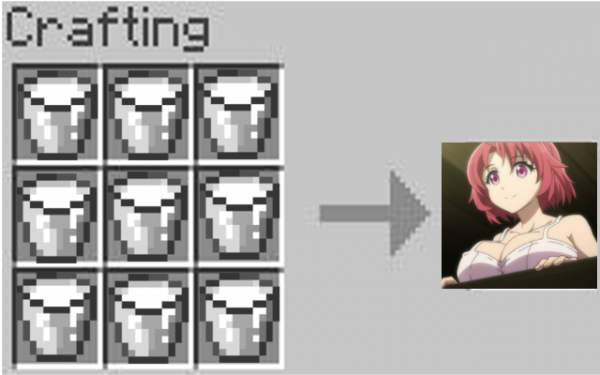 Minecraft Inventory and crafting meme