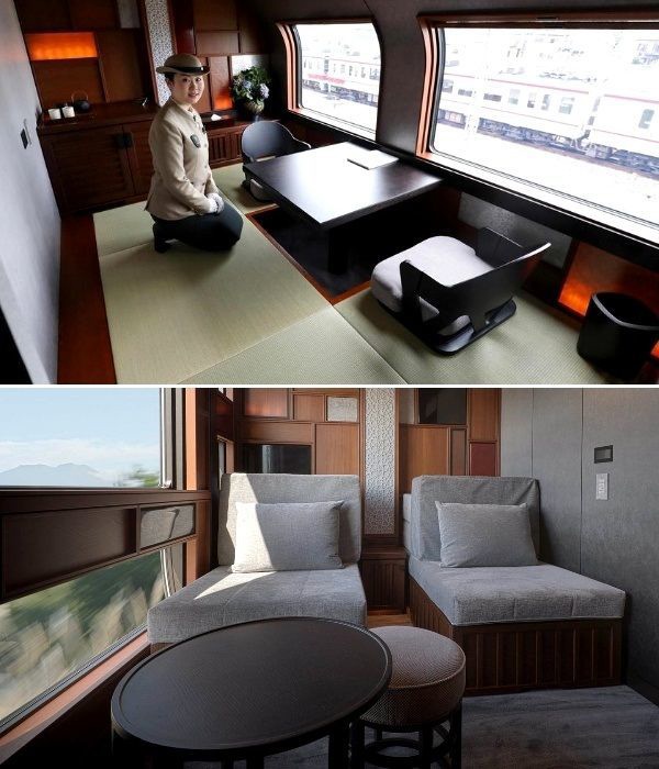 Вот как выглядит внутри самый дорогой поезд в мире из Японии