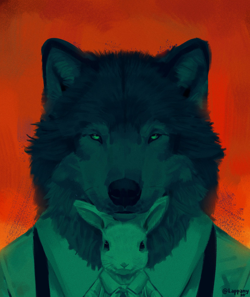 Волк и его жертва