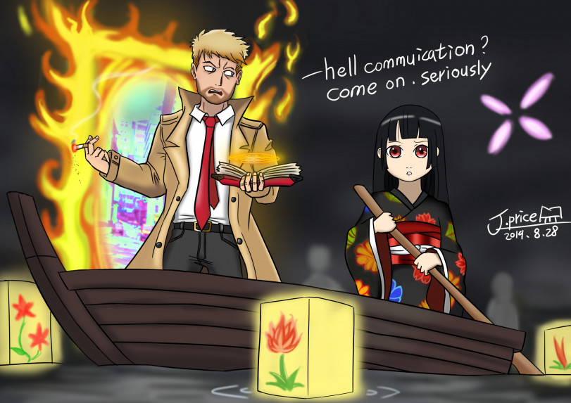 John Constantine and Hell Girl