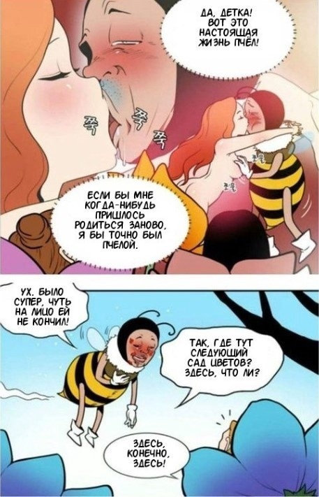 Пчела и цветы
