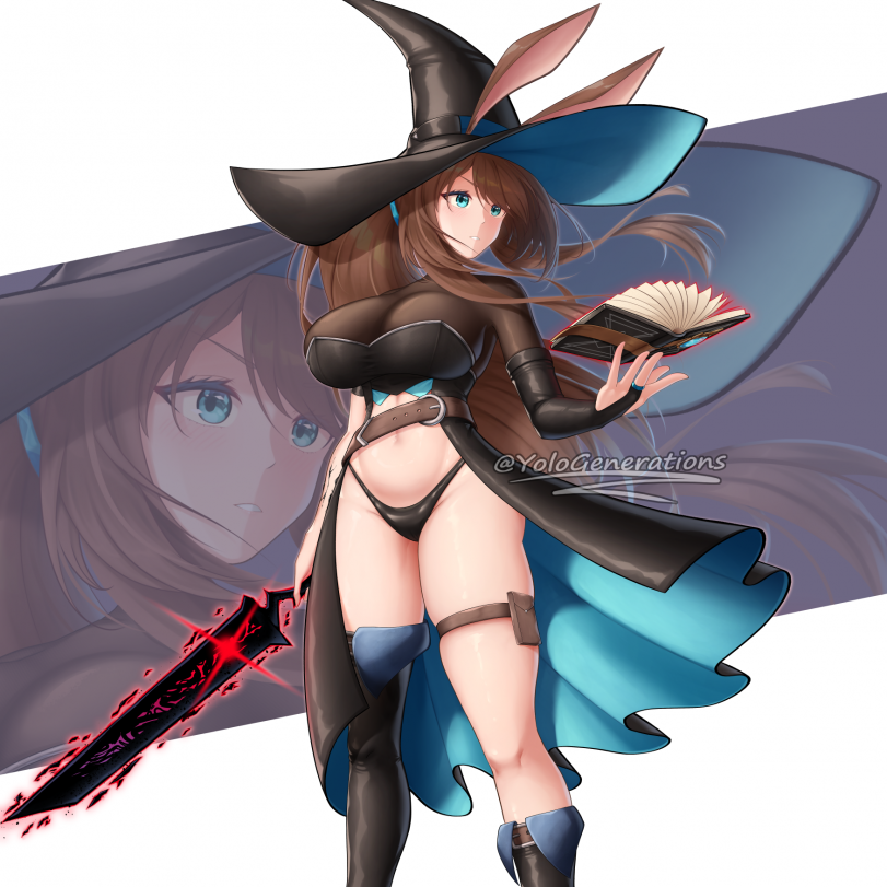 Witch Amiya with a Sword