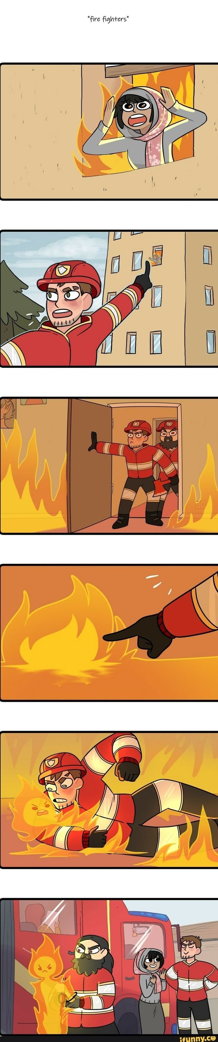 Как на самом деле пожарные борются с огнём