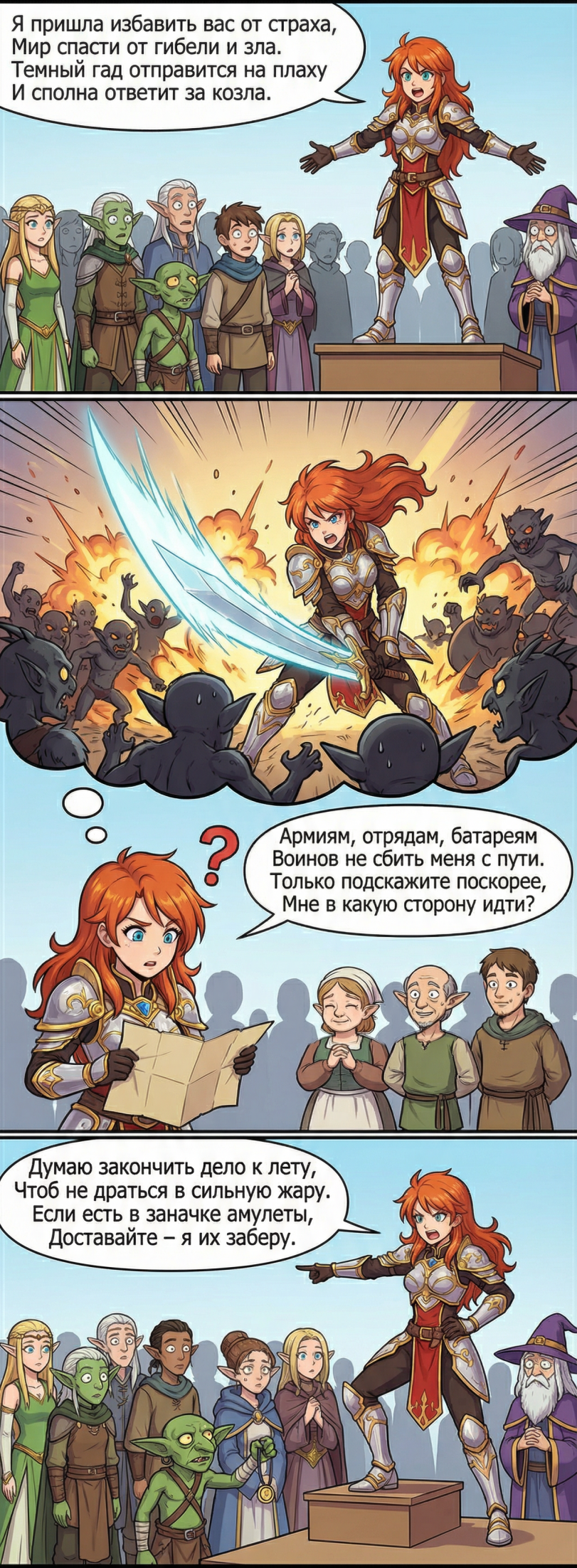 Cага о похождениях прекрасной воительницы Лютиэнь-Марии-Анжелики-Арвен-Эстебан-Желтофиоль.