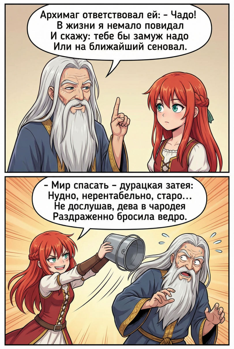 Cага о похождениях прекрасной воительницы Лютиэнь-Марии-Анжелики-Арвен-Эстебан-Желтофиоль.