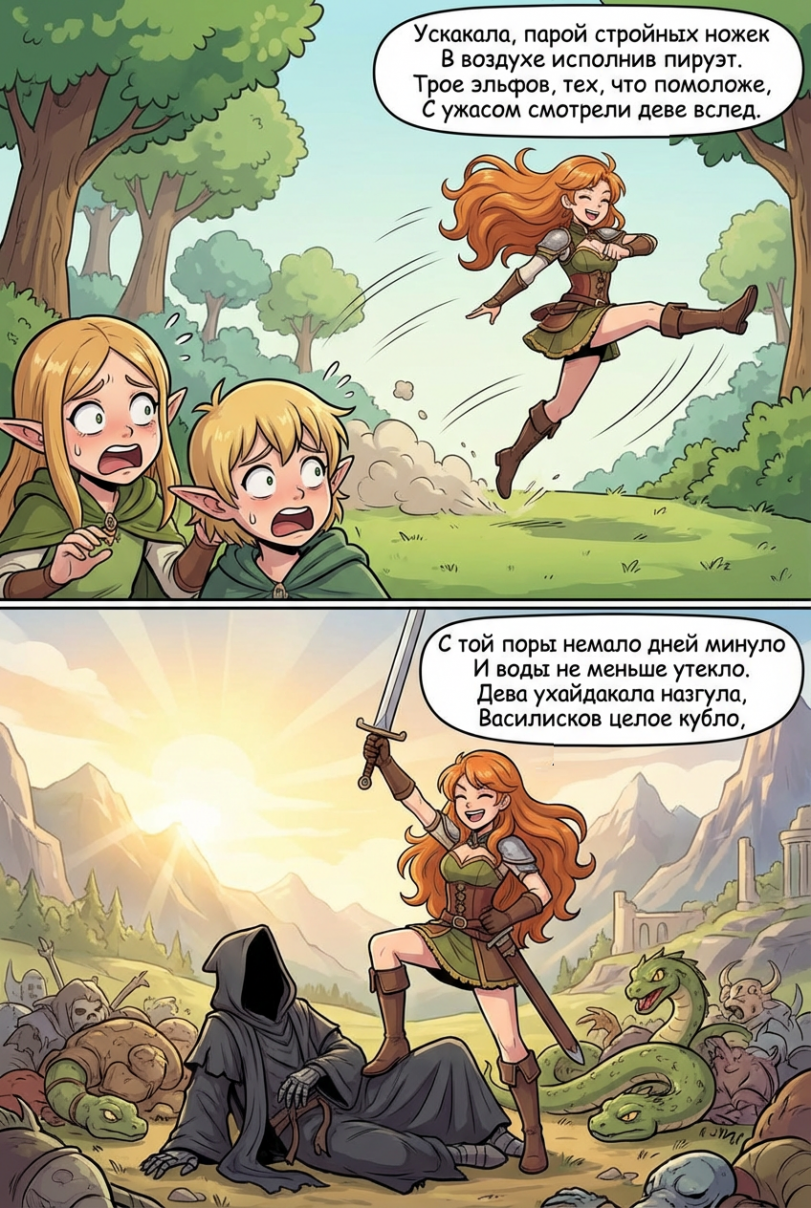 Cага о похождениях прекрасной воительницы Лютиэнь-Марии-Анжелики-Арвен-Эстебан-Желтофиоль.