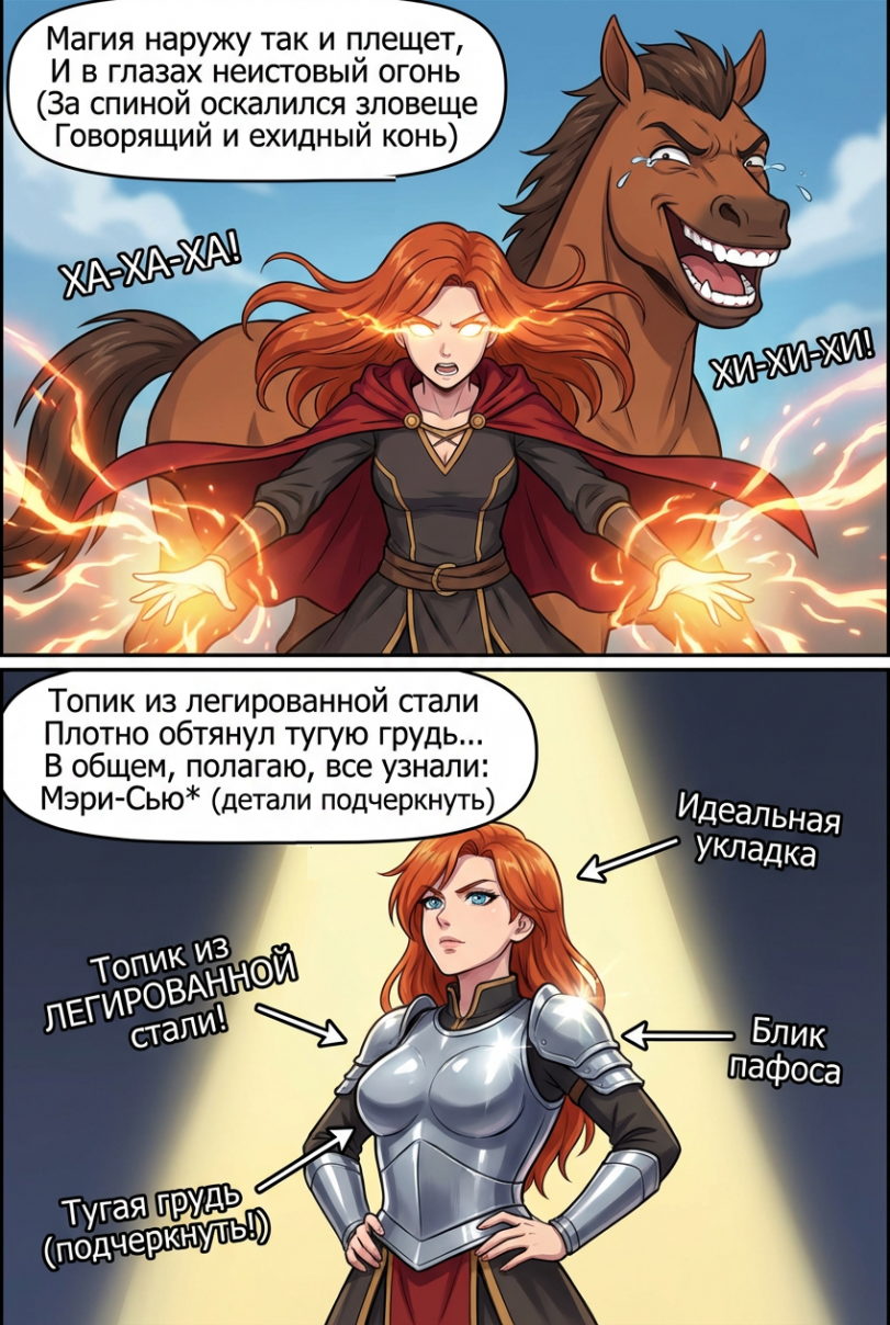 Cага о похождениях прекрасной воительницы Лютиэнь-Марии-Анжелики-Арвен-Эстебан-Желтофиоль.