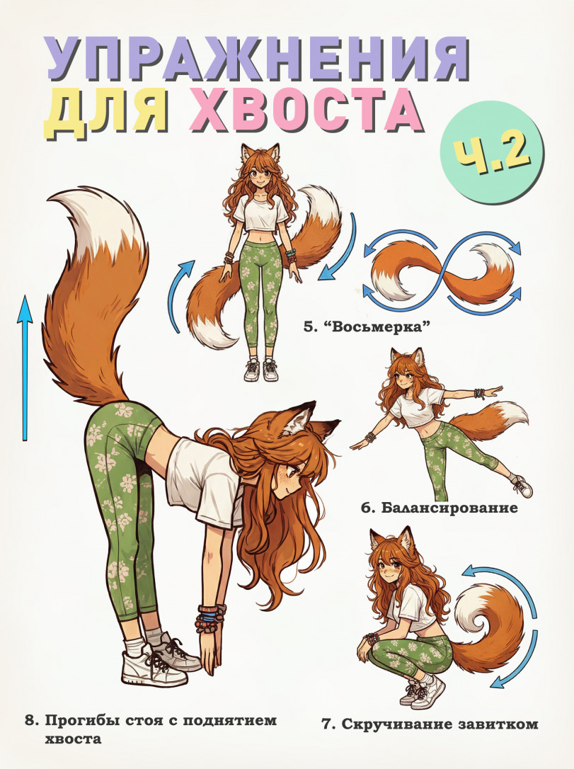 Упражнения для хвоста.