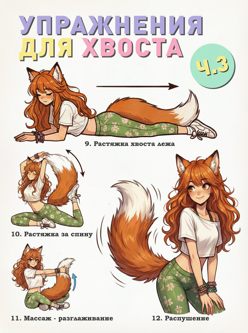 Упражнения для хвоста.