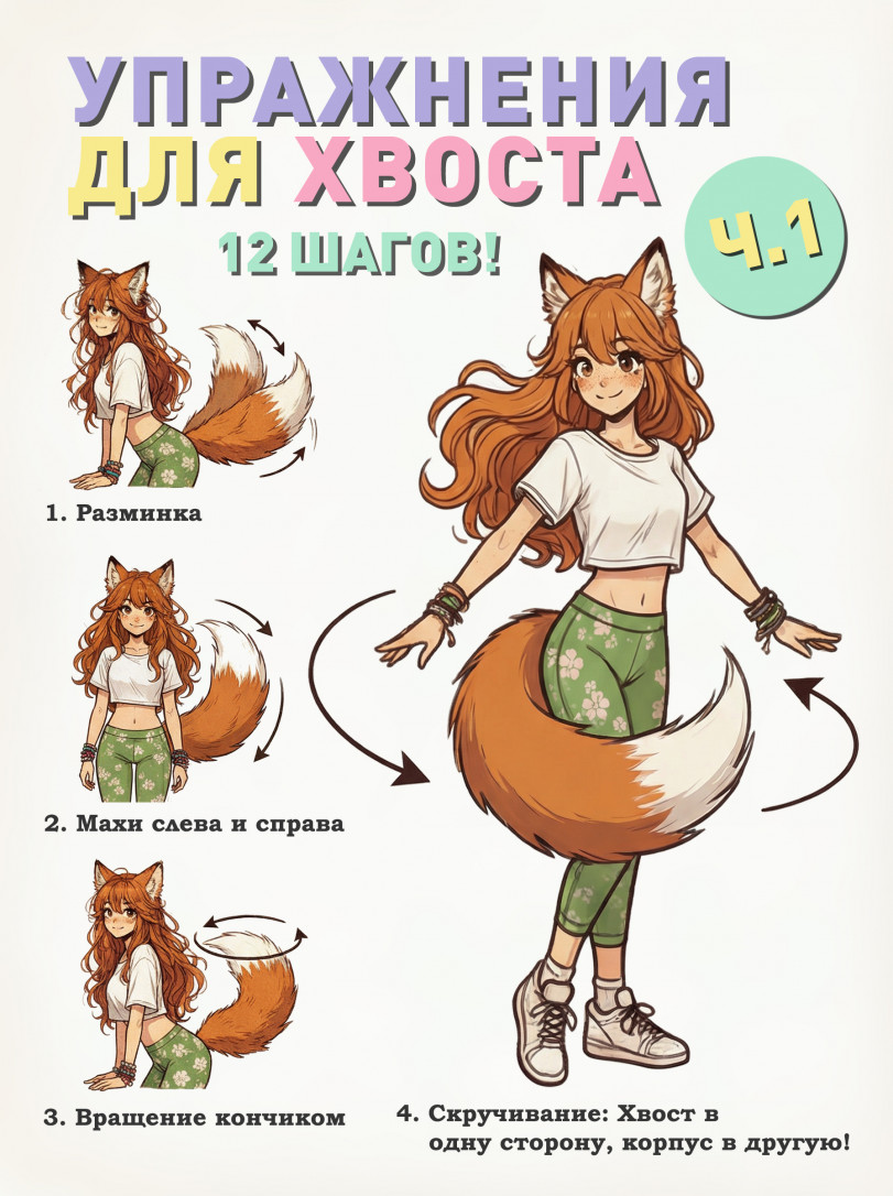 Упражнения для хвоста.