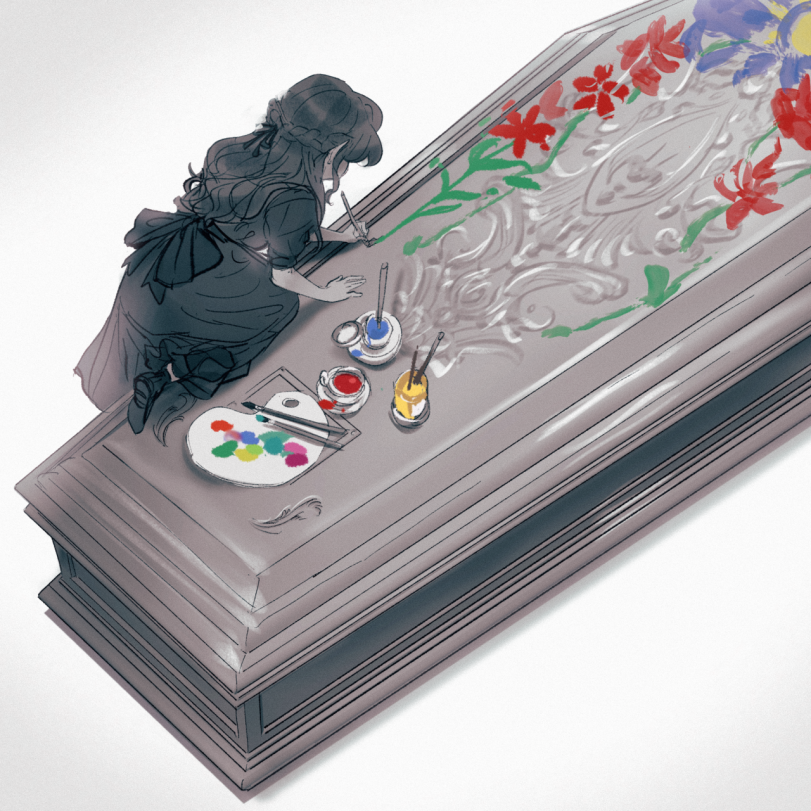 Вампир и его дочка.