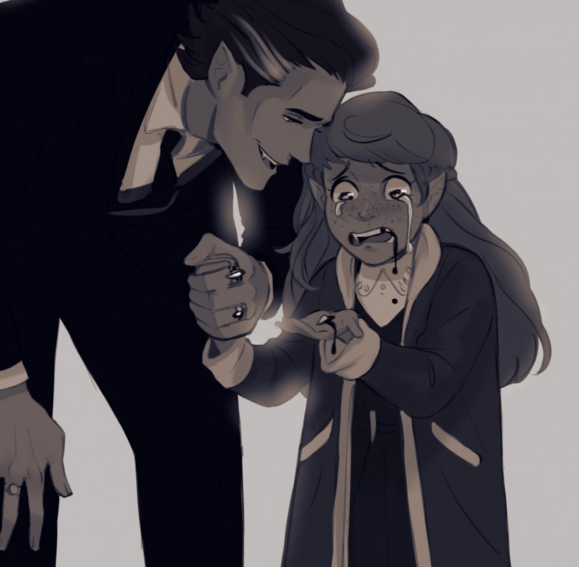 Вампир и его дочка.