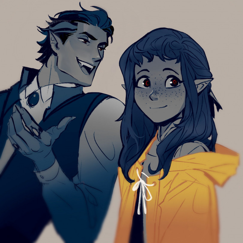 Вампир и его дочка.