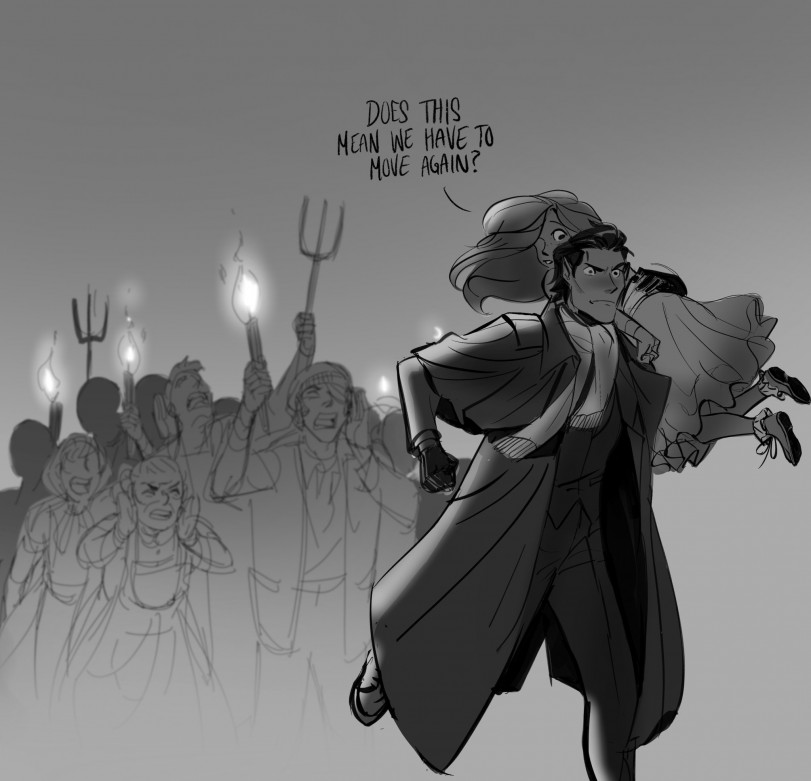 Вампир и его дочка.