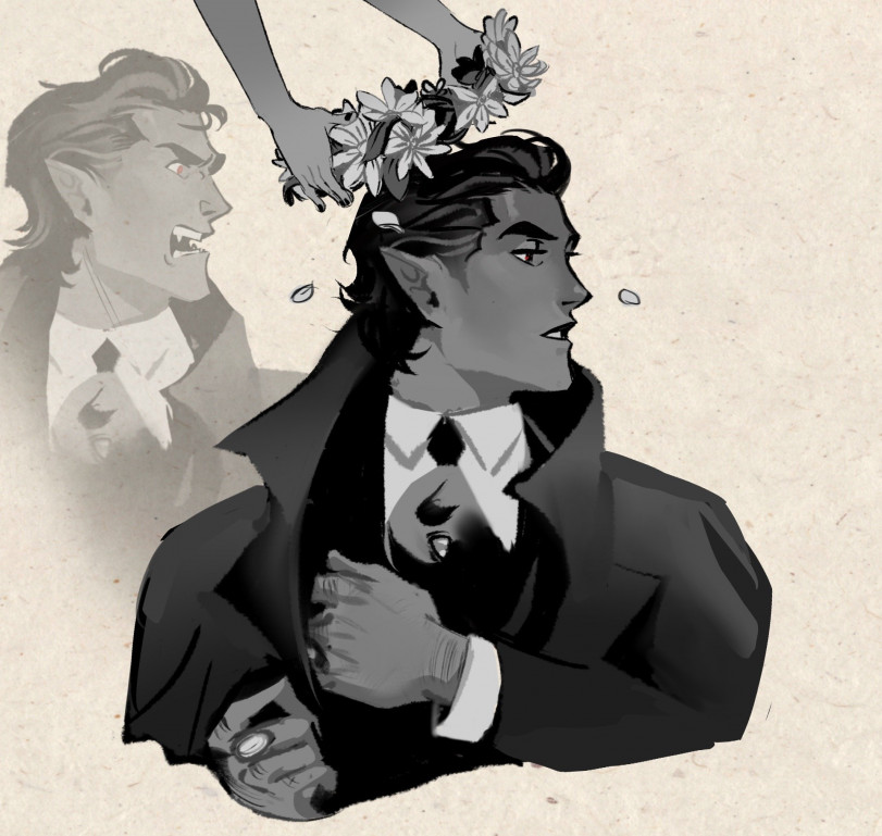 Вампир и его дочка.