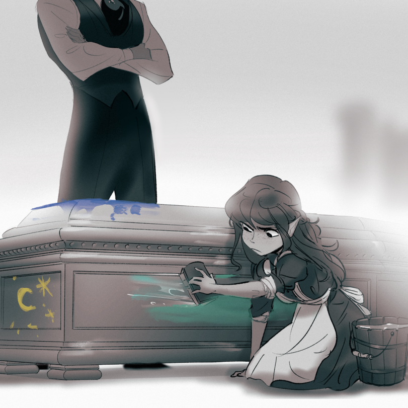 Вампир и его дочка.