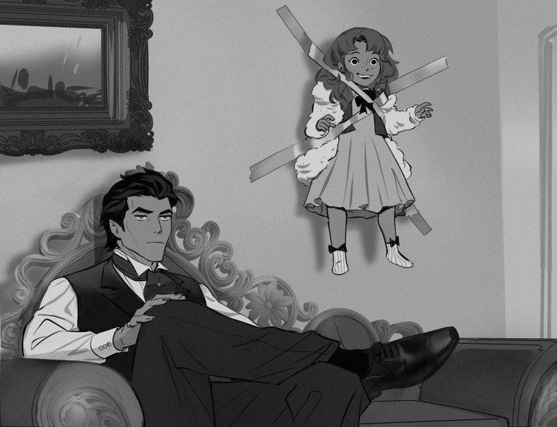 Вампир и его дочка.