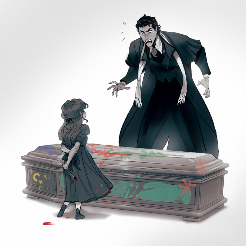 Вампир и его дочка.