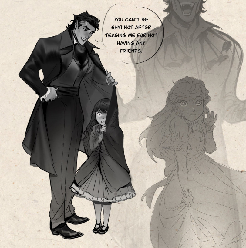 Вампир и его дочка.