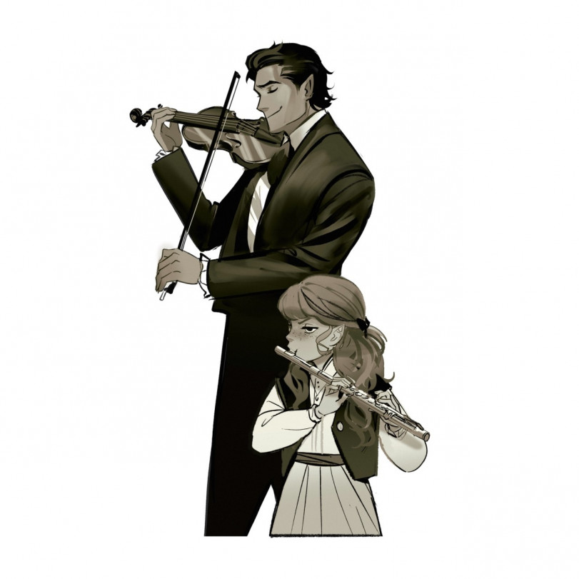 Вампир и его дочка.