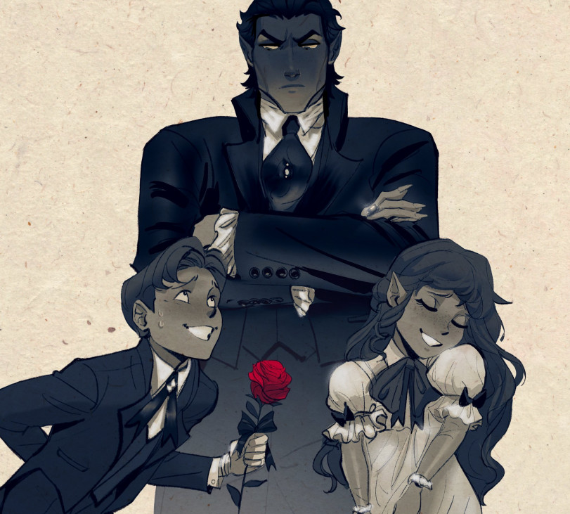 Вампир и его дочка.