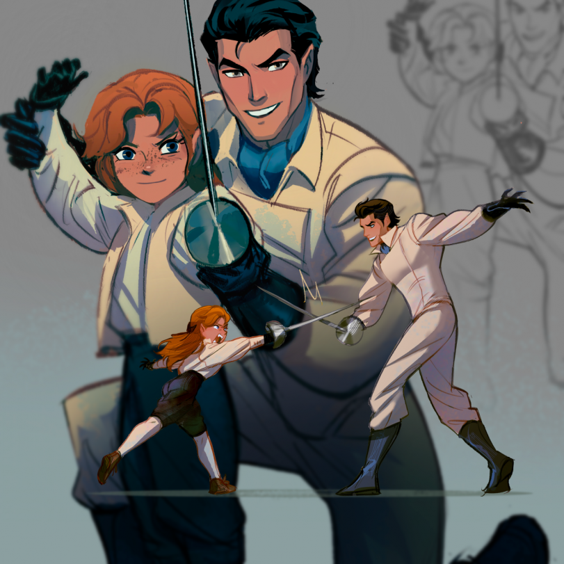 Вампир и его дочка.